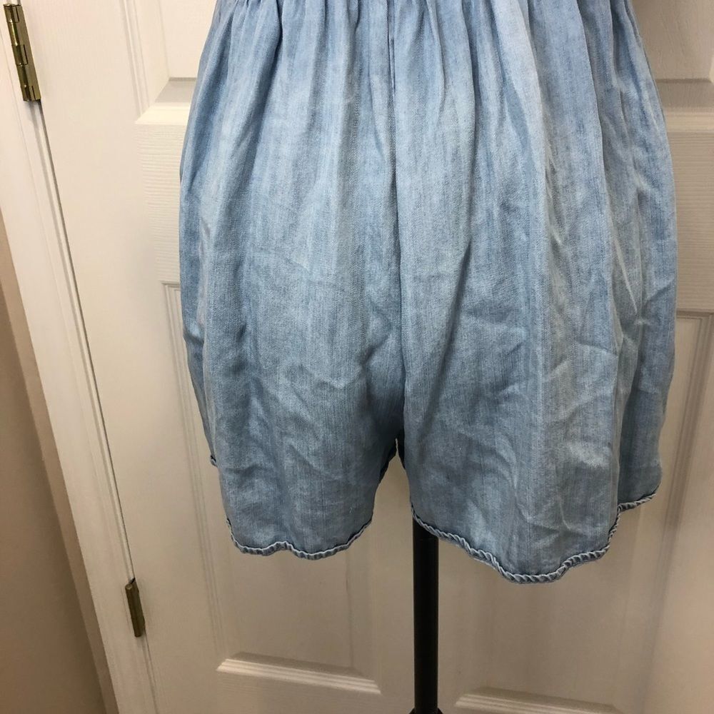 Altar’d State denim ruffle jumper romper - Picture 8 of 10